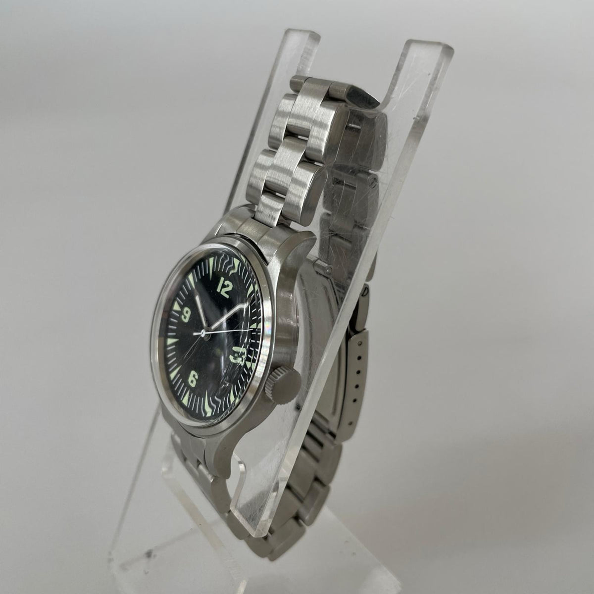 腕時計 ZENO WATCH ｸｫｰﾂ ｱﾅﾛｸﾞ W.W.W ﾐﾘﾀﾘｰ 黒 腕時計