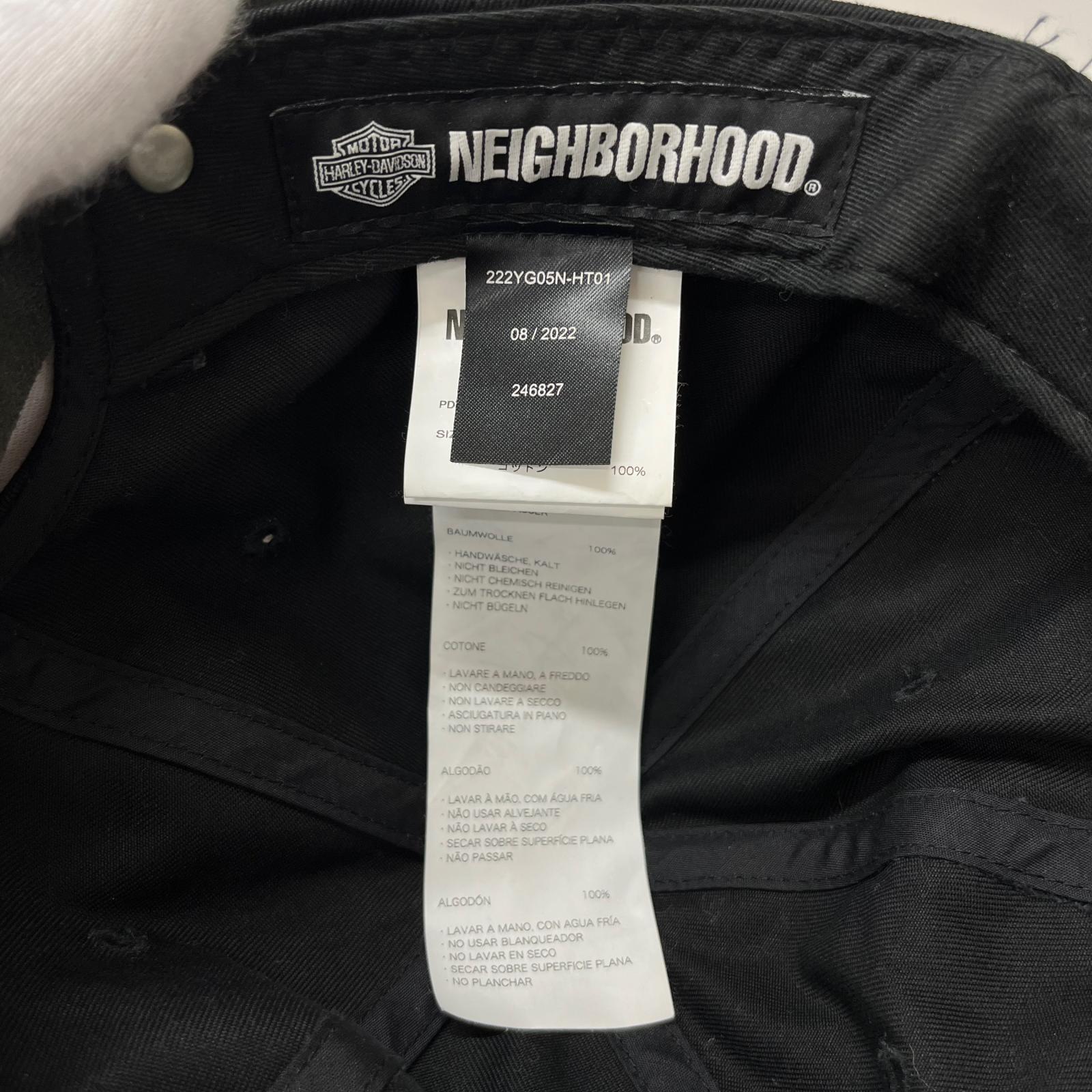 キャップ NEIGHBORHOOD ×HARLEY-DAVIDSON 22AW Cap 黒 ブラック