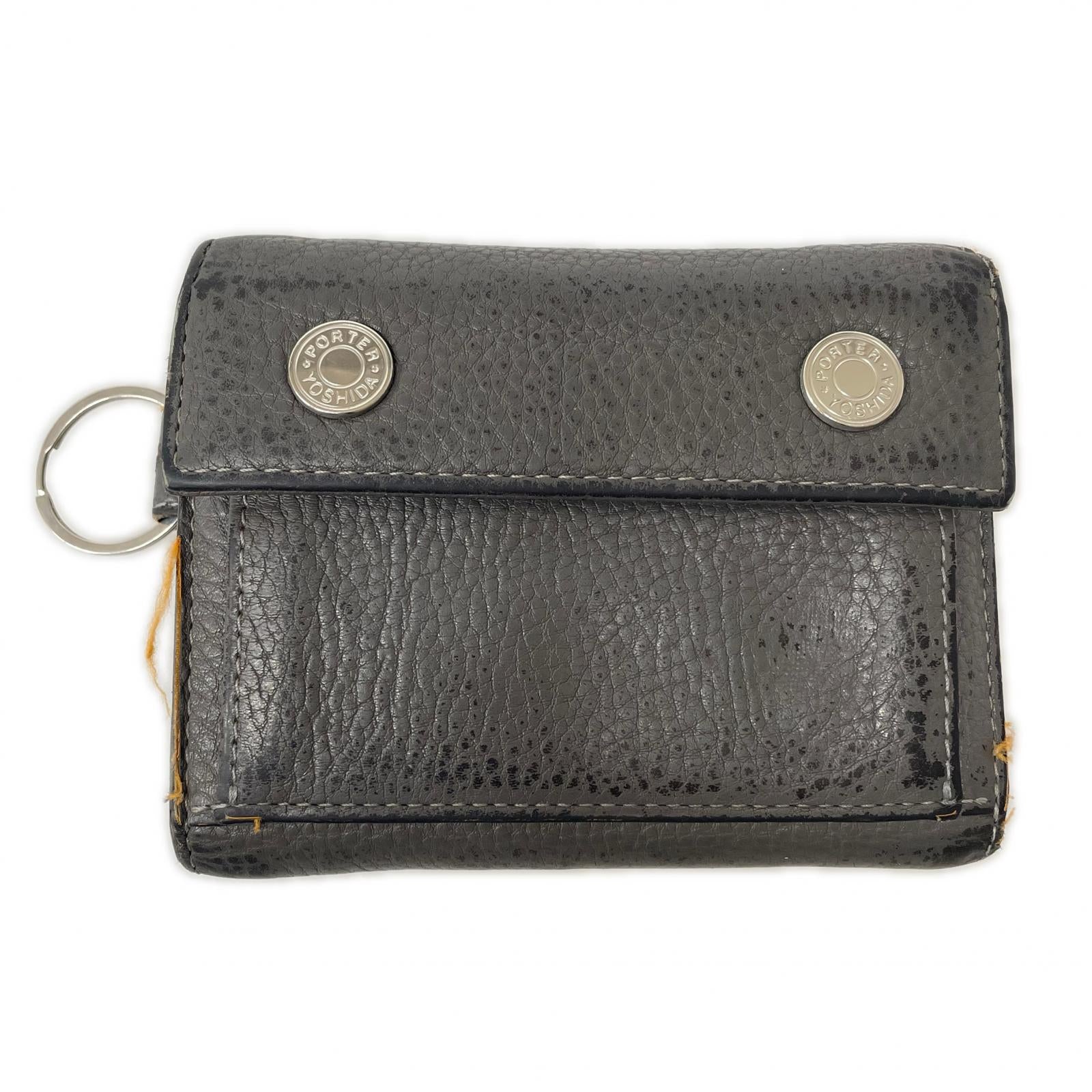 コンパクトウォレット SHRINK POCKET PURSE グレー