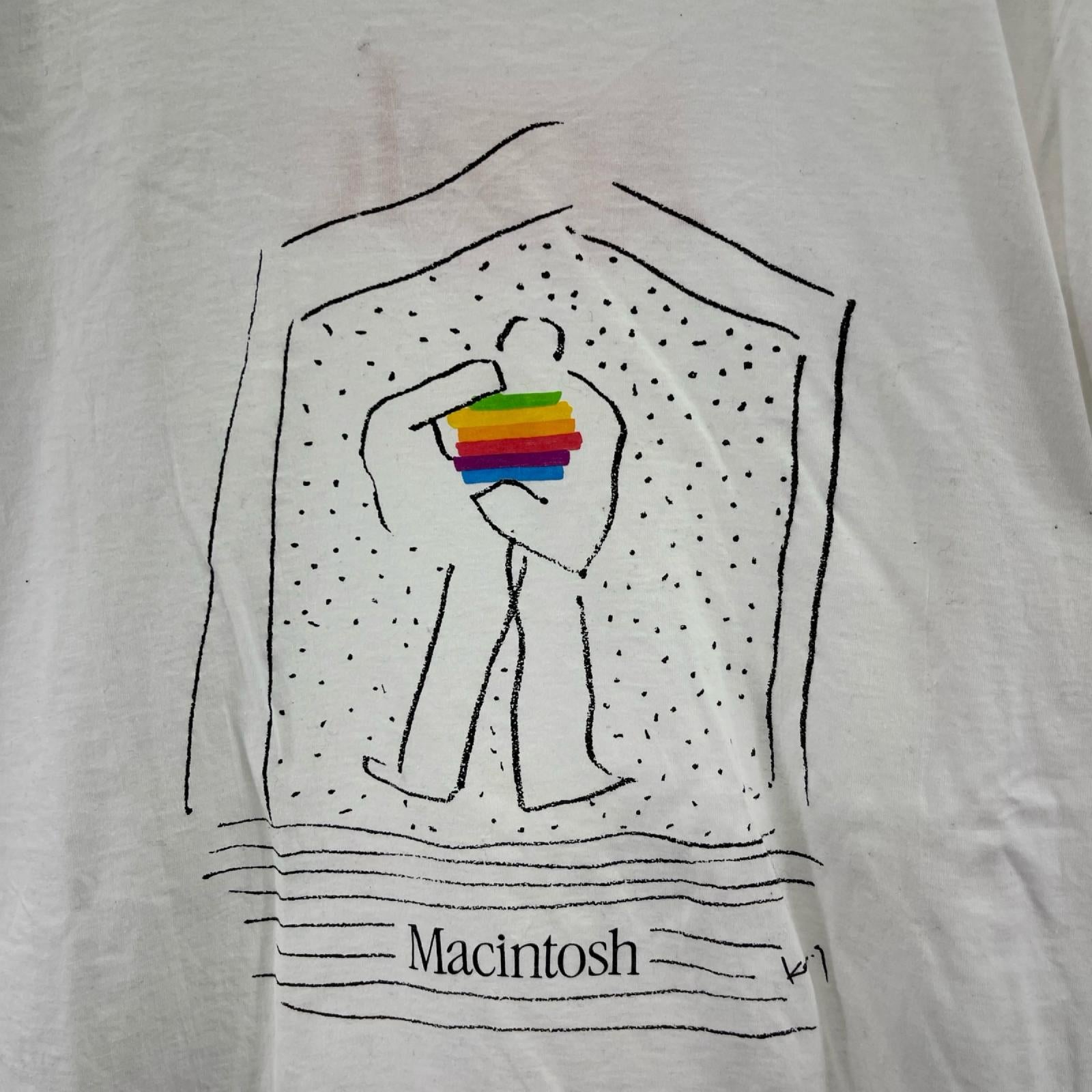 半袖Ｔシャツ 90s Apple Macintosh 白 ホワイト