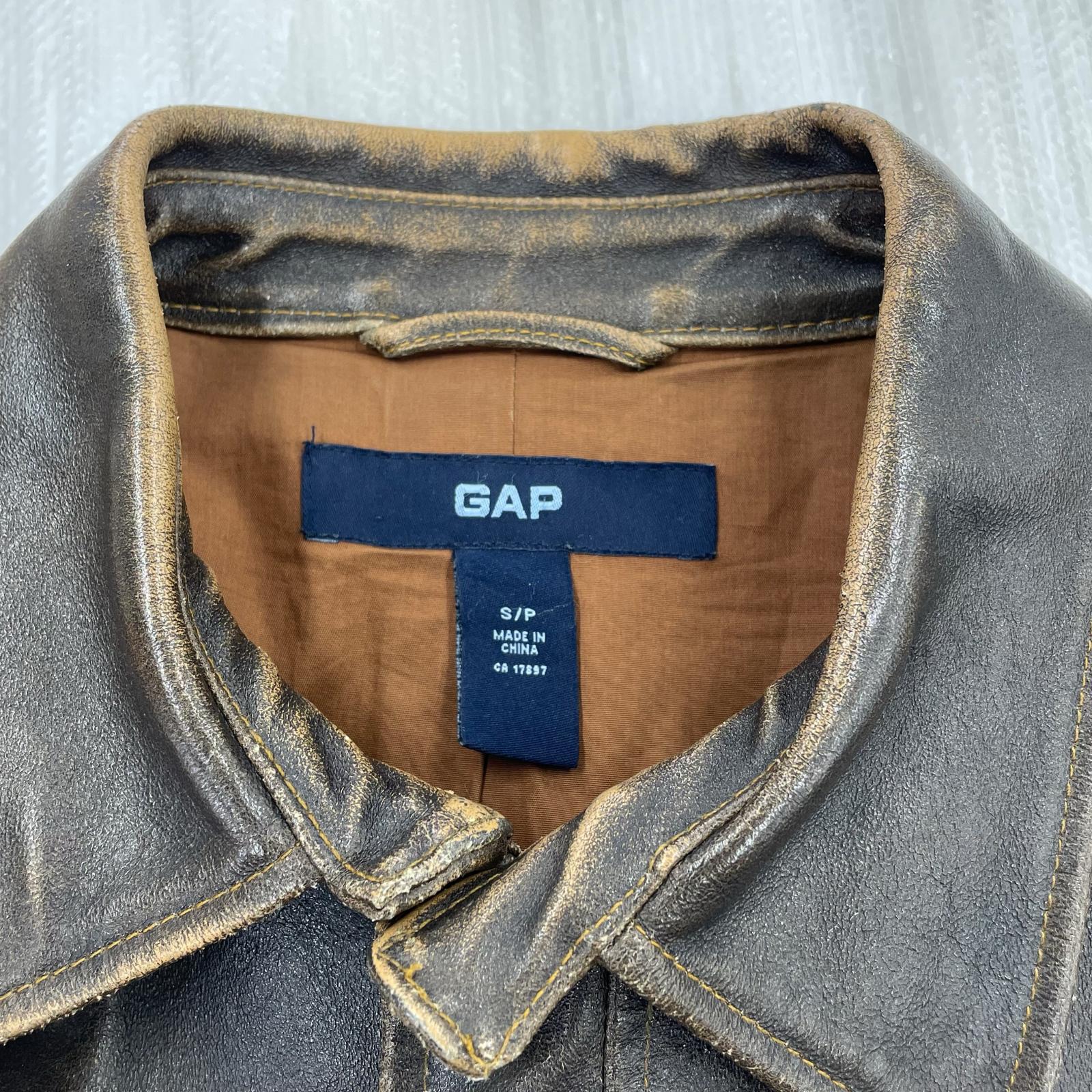 レザージャケット OLD GAP 牛革 S/P S ブラウン