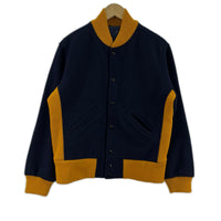 ジャケット tm athletic ｳｰﾙｼﾞｬｹｯﾄ usa製 36 ネイビー
