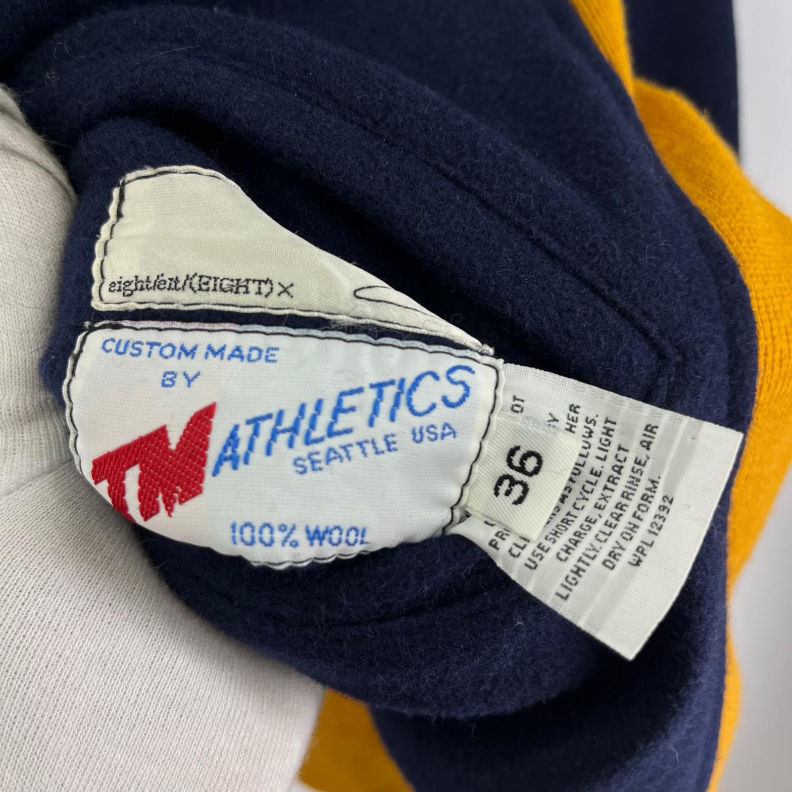 ジャケット tm athletic ｳｰﾙｼﾞｬｹｯﾄ usa製 36 ネイビー