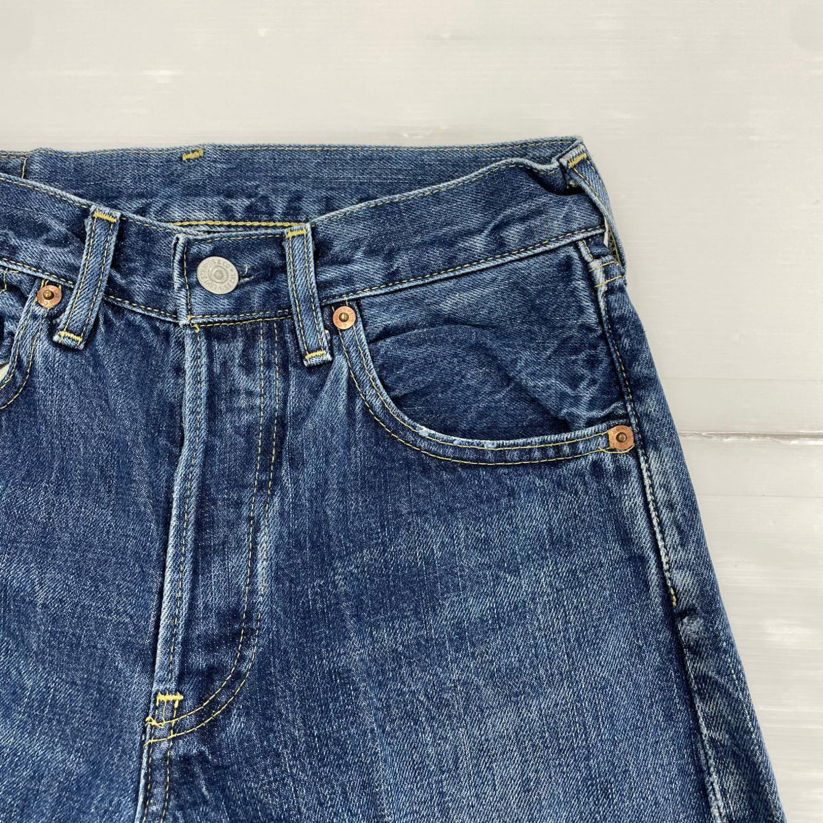 デニムパンツ 復刻 503B W28 28 ネイビー