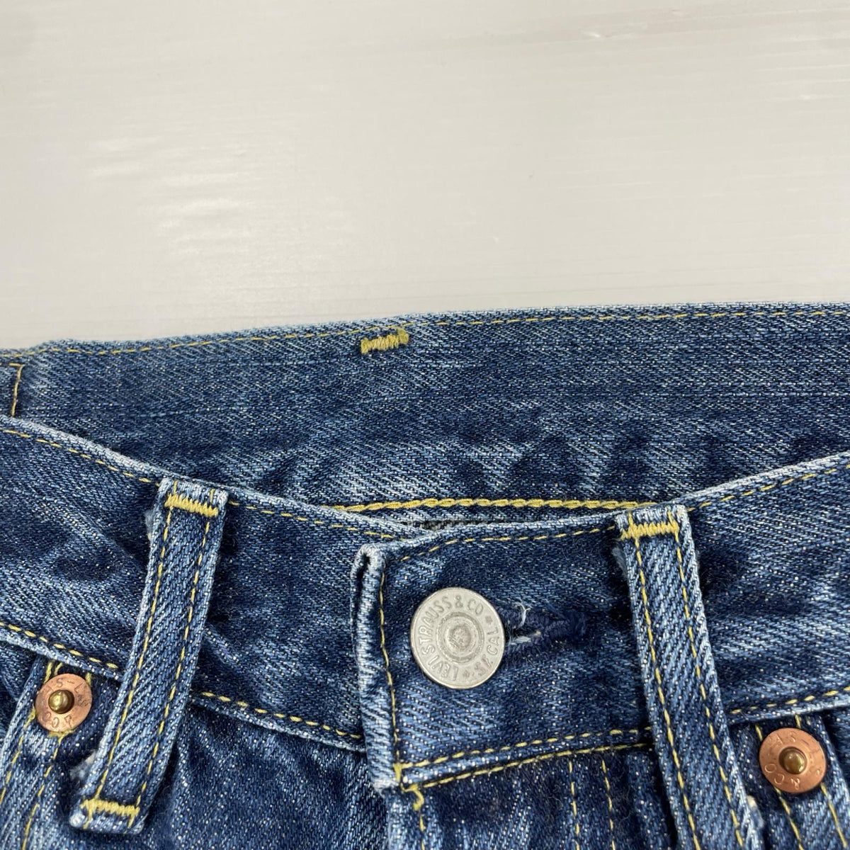 デニムパンツ 復刻 503B W28 28 ネイビー