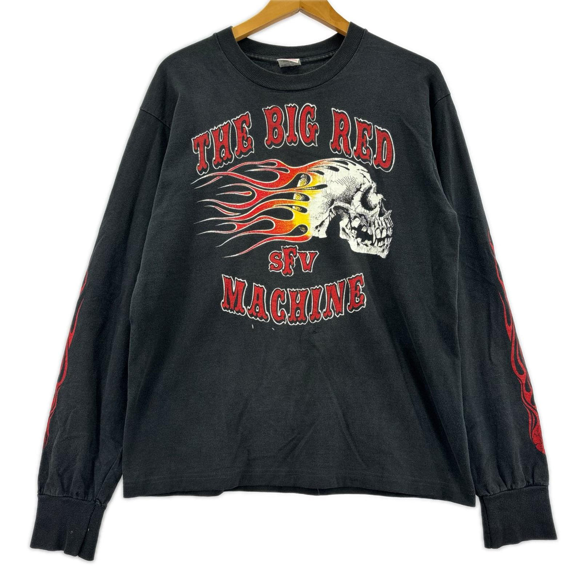 長袖Ｔシャツ 90s Hells Angels THE BIG RED MACHINE M ブラック