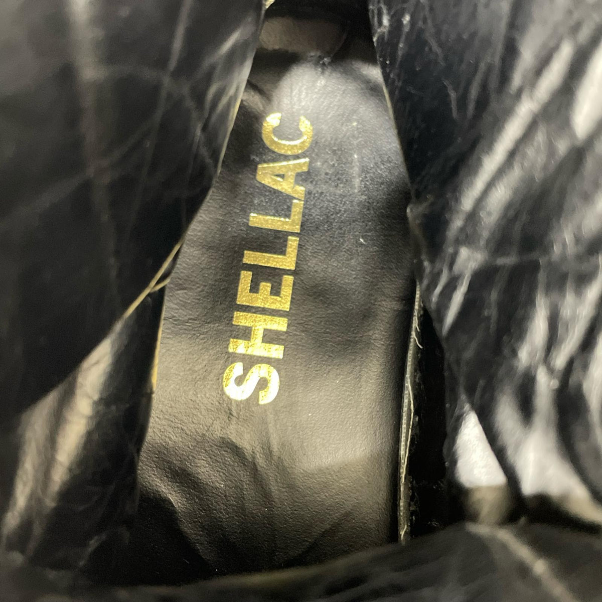 ブーツ SHELLAC スエードブーツ BLK 41 ブラック