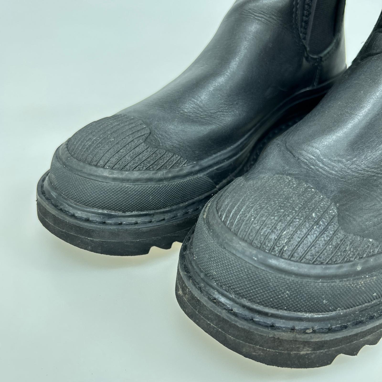 ブーツ H-SHIROKI サイドゴアラバーブーツ BLK 27cm 27cm (US9 UK8 1/2 EU44) ブラック