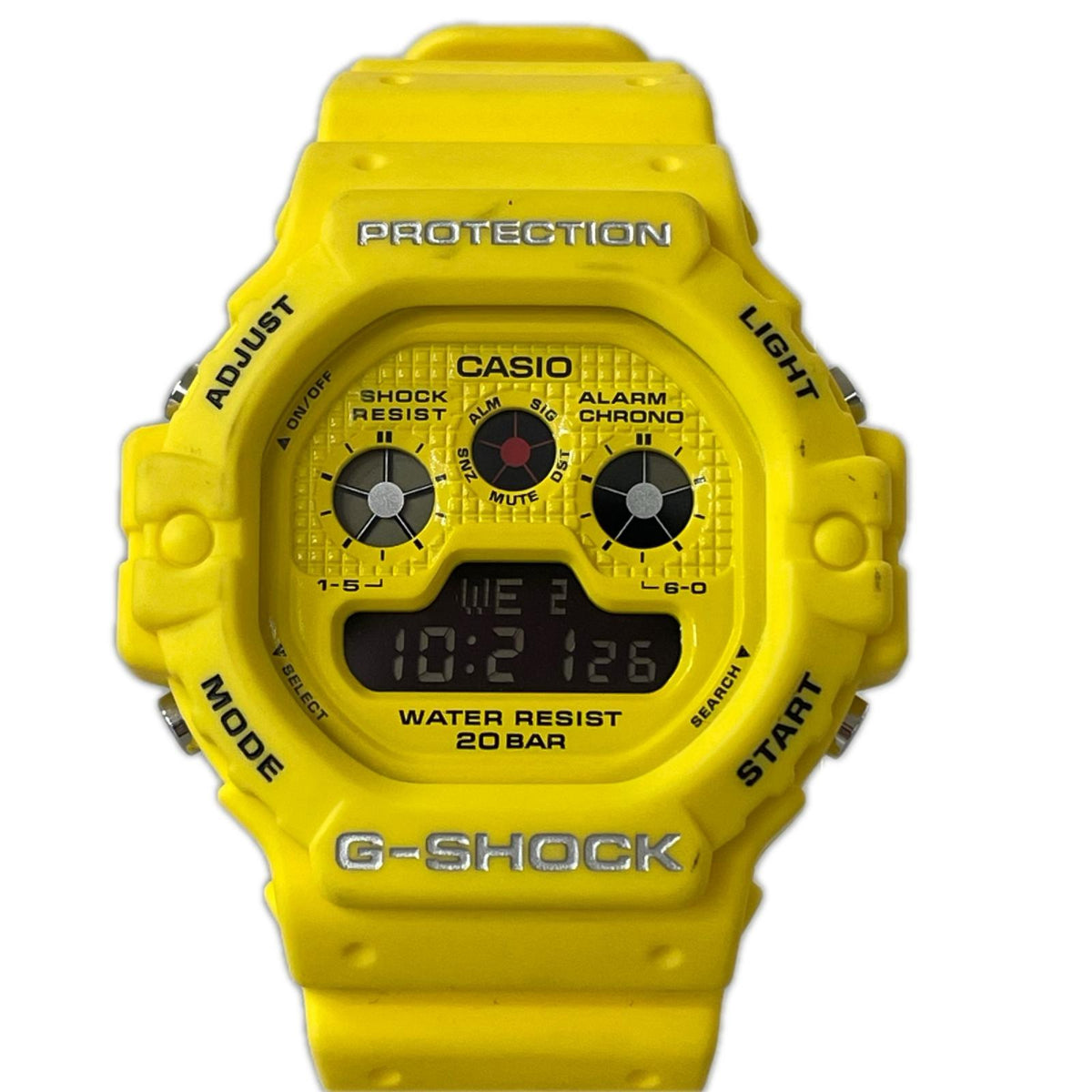 腕時計 ﾃﾞｼﾞﾀﾙ ｸｫｰﾂ 三つ目 黄色 DW-5900RS-9JF