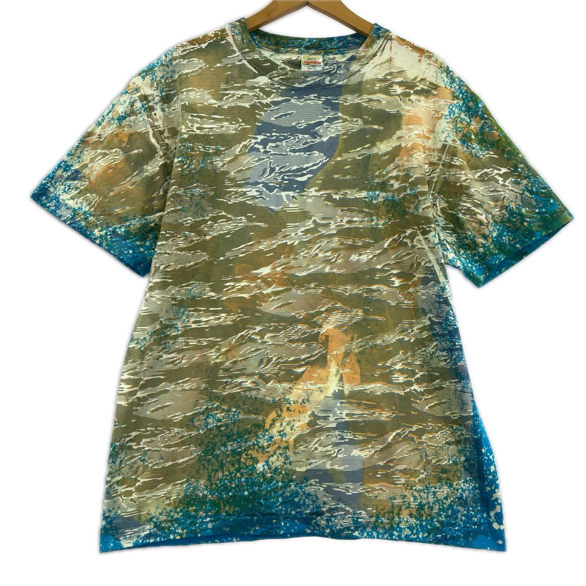 半袖Ｔシャツ UNITED ATHLE HEAT REACTIVE TEE タイダイ (L) L ブルー