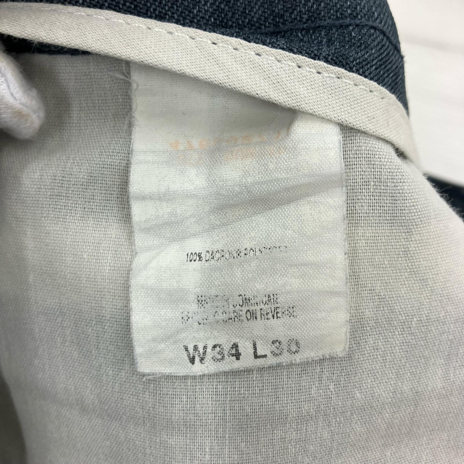 パンツ ACTION SLACKS センタープレスパンツ 紺 34 ネイビー