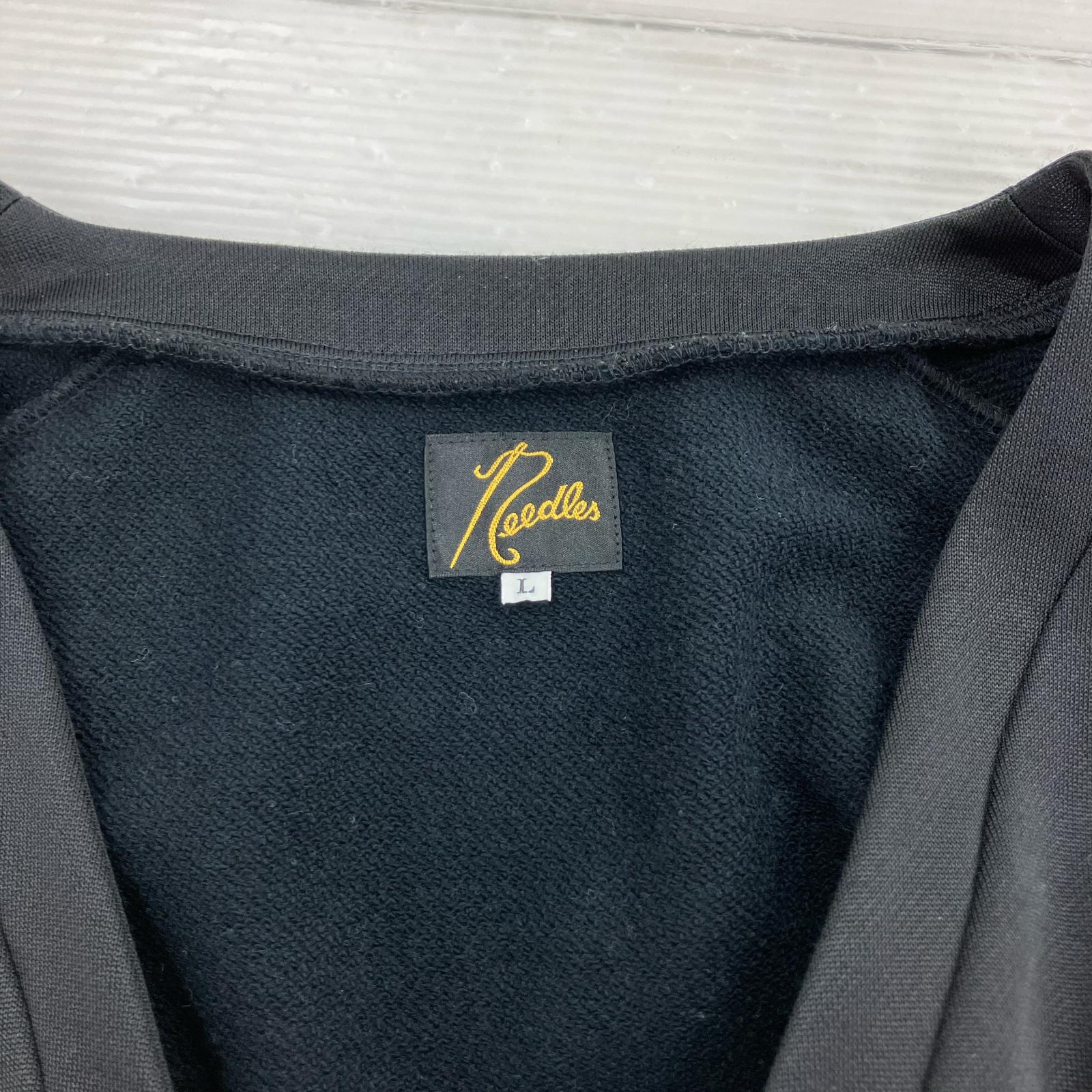 カーディガン V NECK カーディガン 黒 (L) NS257 L ブラック