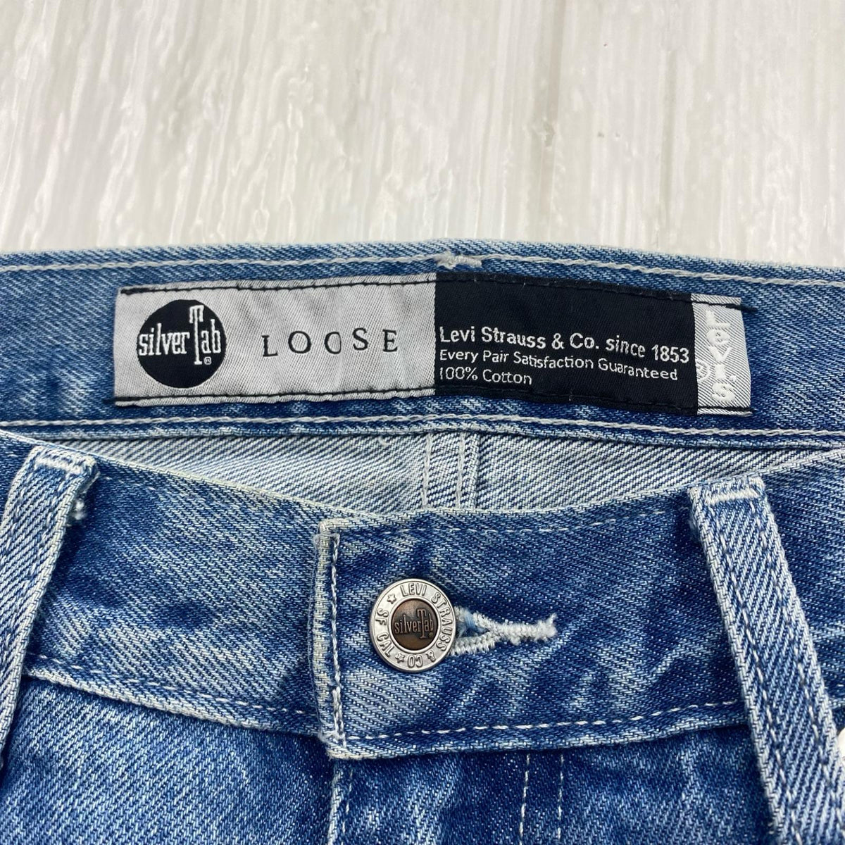 デニムパンツ SILVER TAB A3421-0001 LOOSE DENIM PANTS 34 ブルー