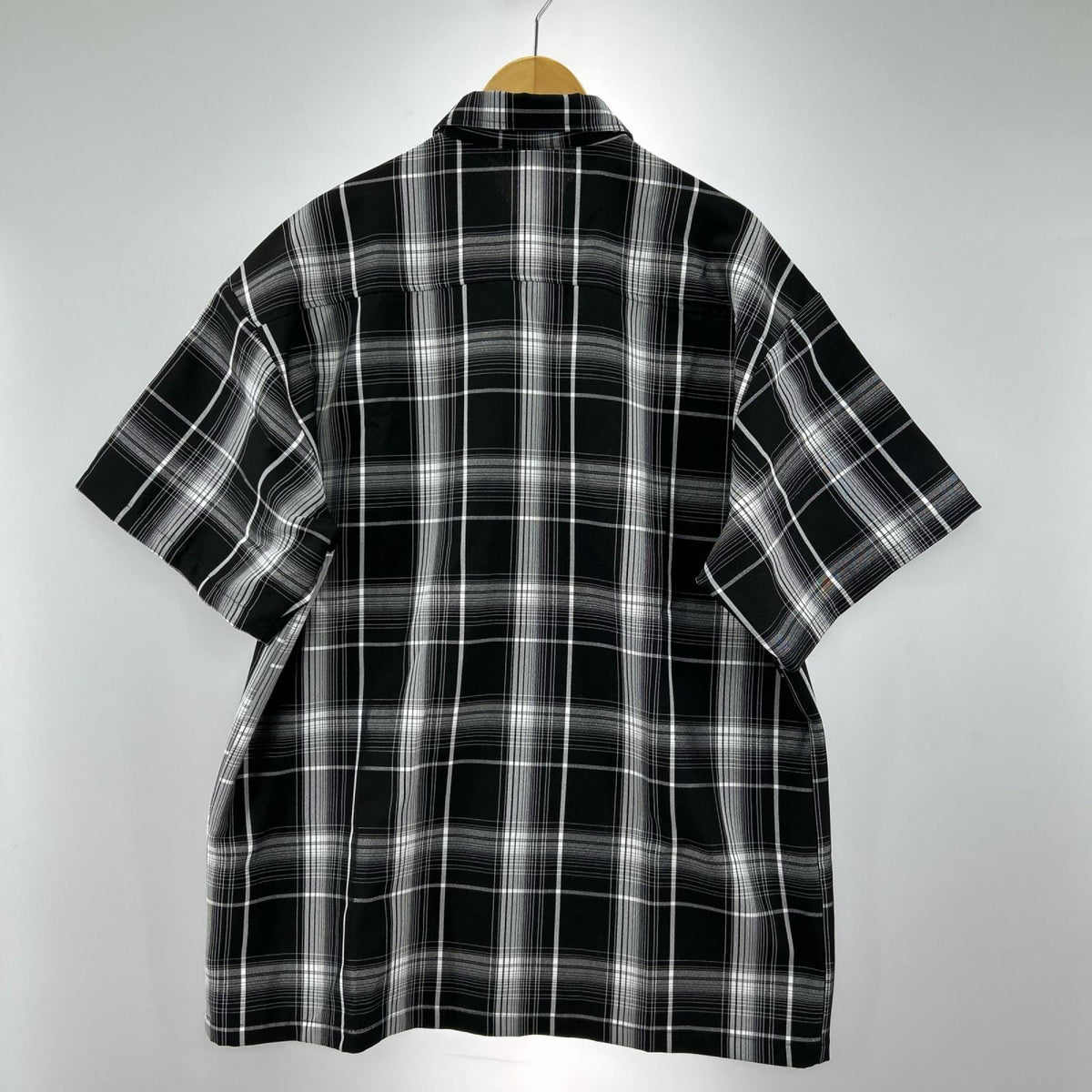 半袖シャツ CAL TOP S/Sﾁｪｯｸｼｬﾂ (L) L ブラック