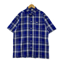 半袖シャツ CAL TOP S/Sﾁｪｯｸｼｬﾂ 青 (L) L ブルー