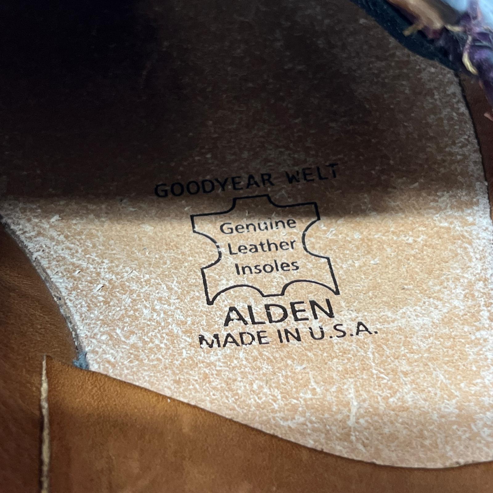 シューズ ALDEN 986 コードバン コインローファー 7 ブラウン ブラウン
