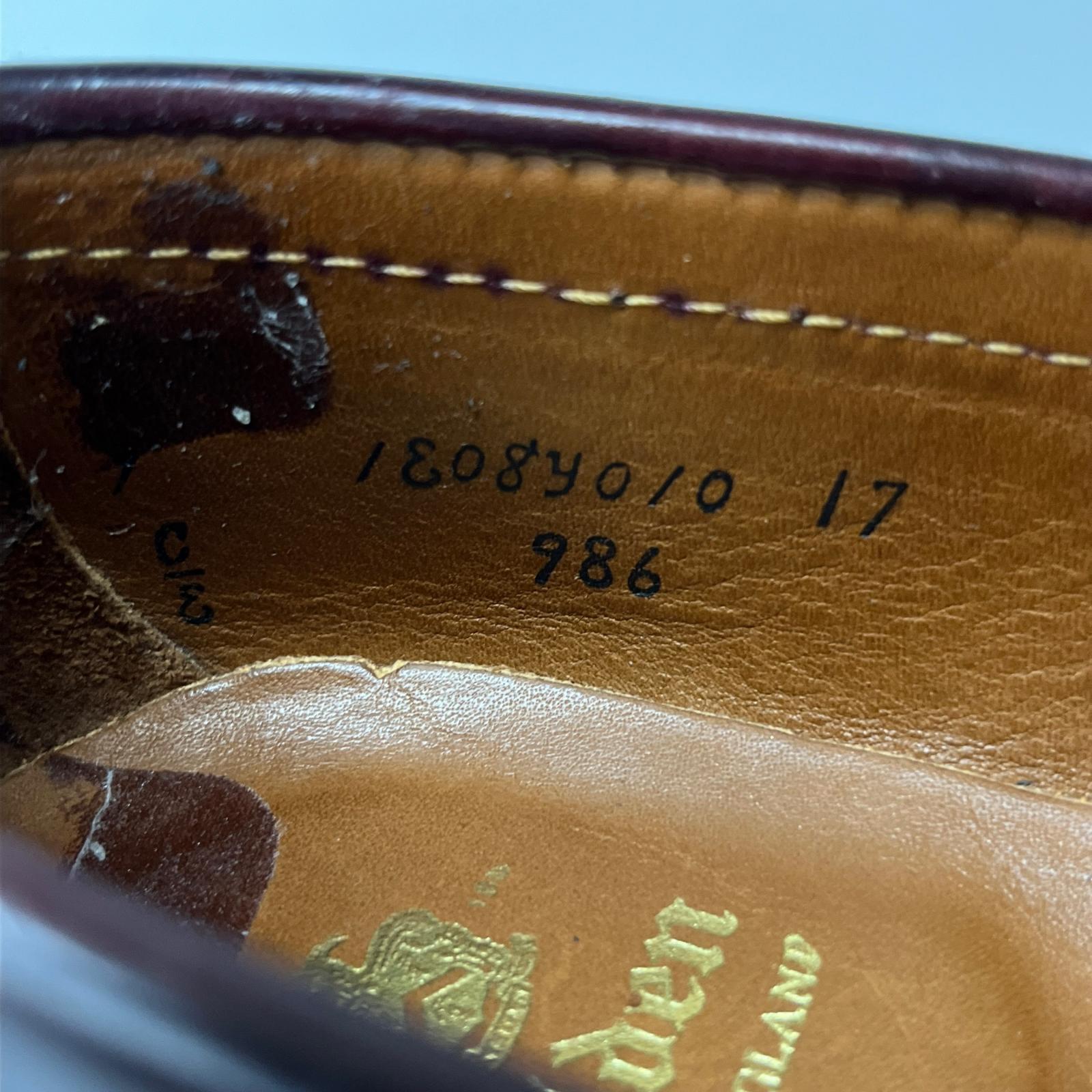 シューズ ALDEN 986 コードバン コインローファー 7 ブラウン ブラウン