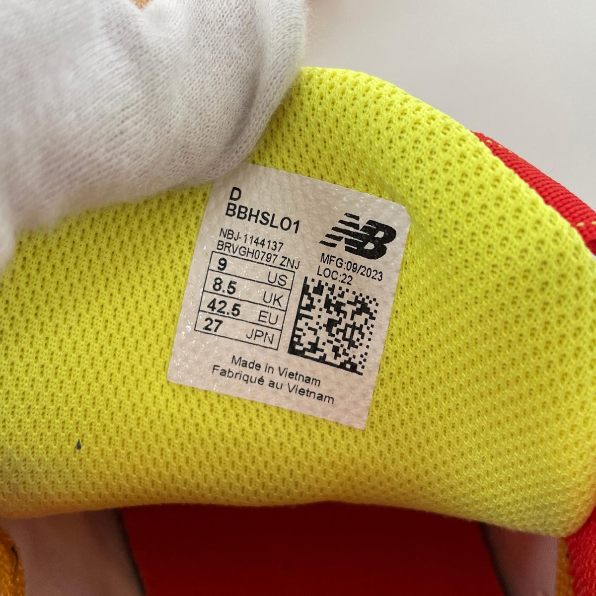 スニーカー NEW BALANCE スニーカー 27cm (US9 UK8 1/2 EU44) イエロー