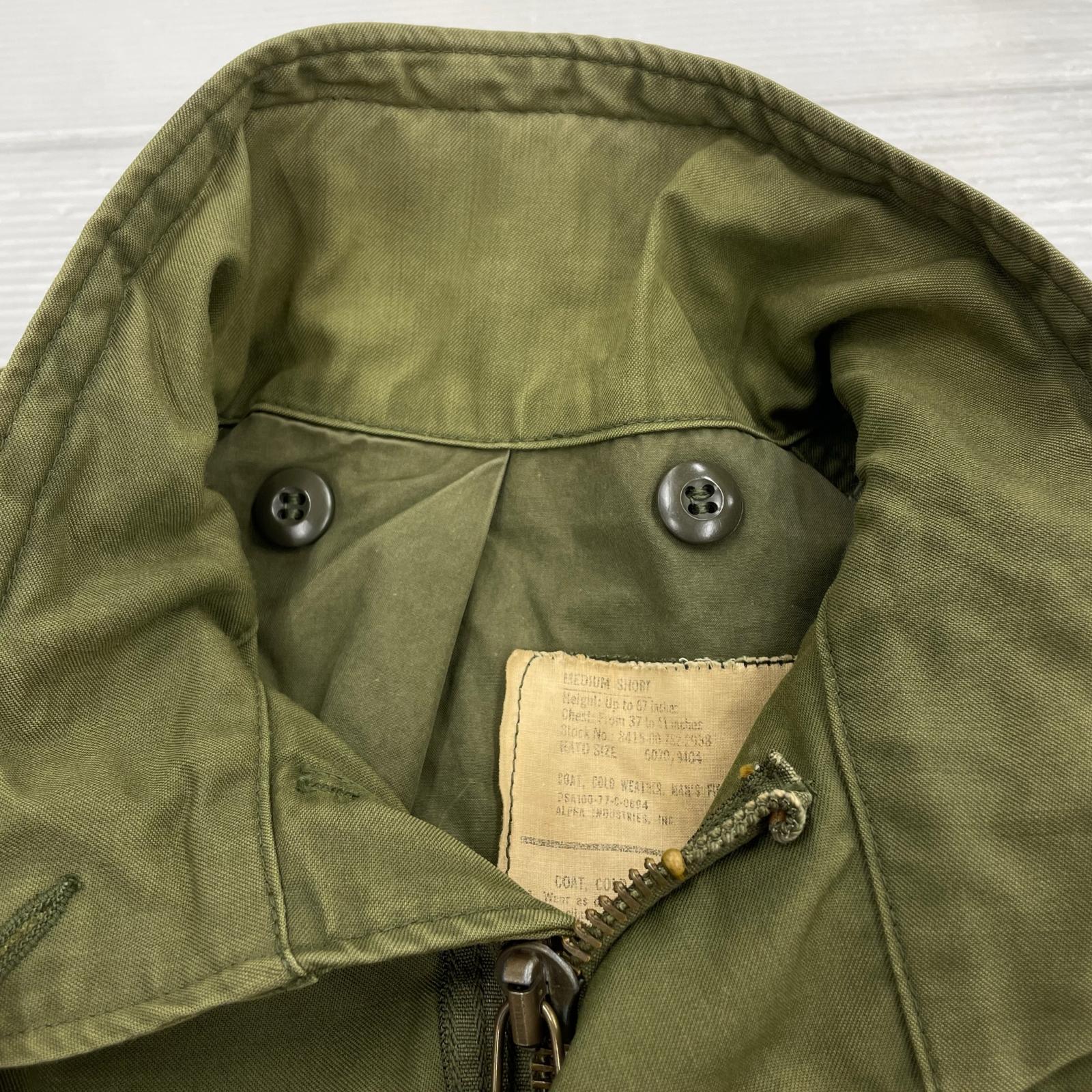 ジャケット 70s US.ARMY M-65 フィールドジャケット　オリーブ　M M カーキ