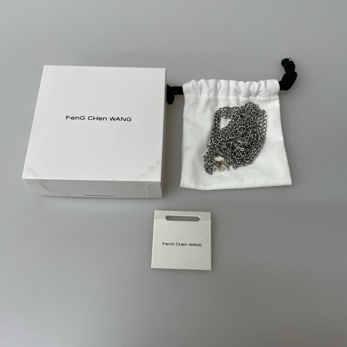 ネックレス FENG CHEN WANG FCW LOGO NECKLACE シルバー