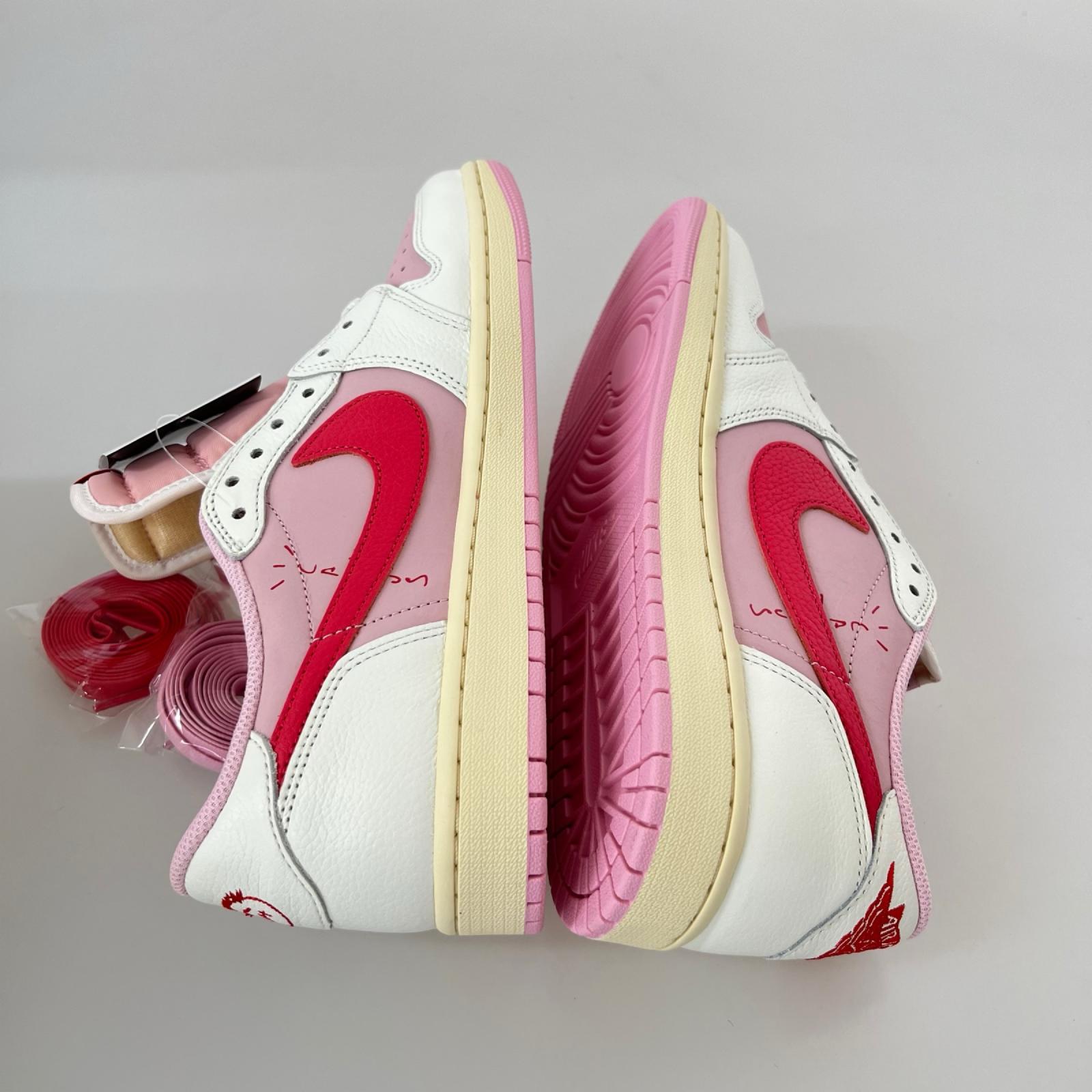 スニーカー Travis Scott Air Jordan 1 Low OG 28cm (US10 UK9 1/2 EU46) ピンク