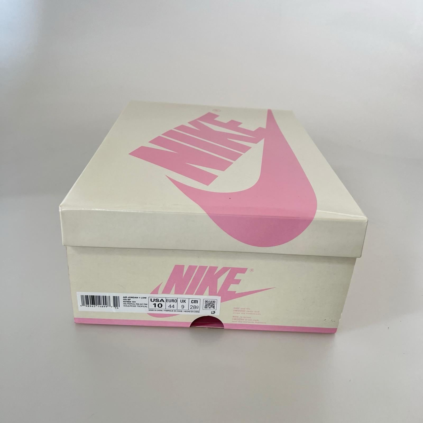 スニーカー Travis Scott Air Jordan 1 Low OG 28cm (US10 UK9 1/2 EU46) ピンク