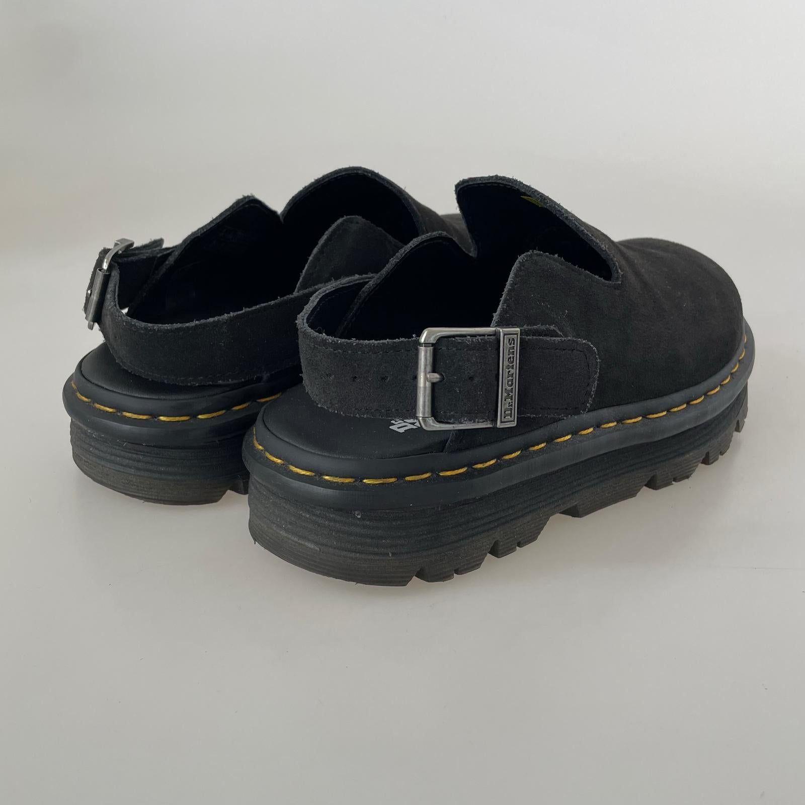 サンダル ZEBZAG ミュールスリングバックシューズ ブラック