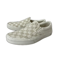 スニーカー vans チェッカーボード スリッポン 27.5cm (US9 1/2 UK9 EU45) ホワイト