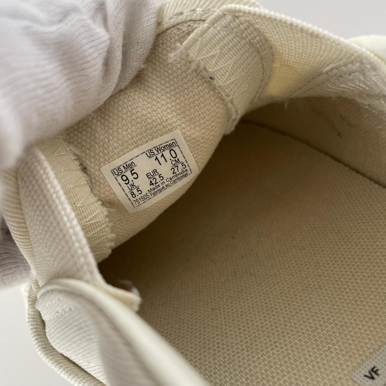 スニーカー vans チェッカーボード スリッポン 27.5cm (US9 1/2 UK9 EU45) ホワイト