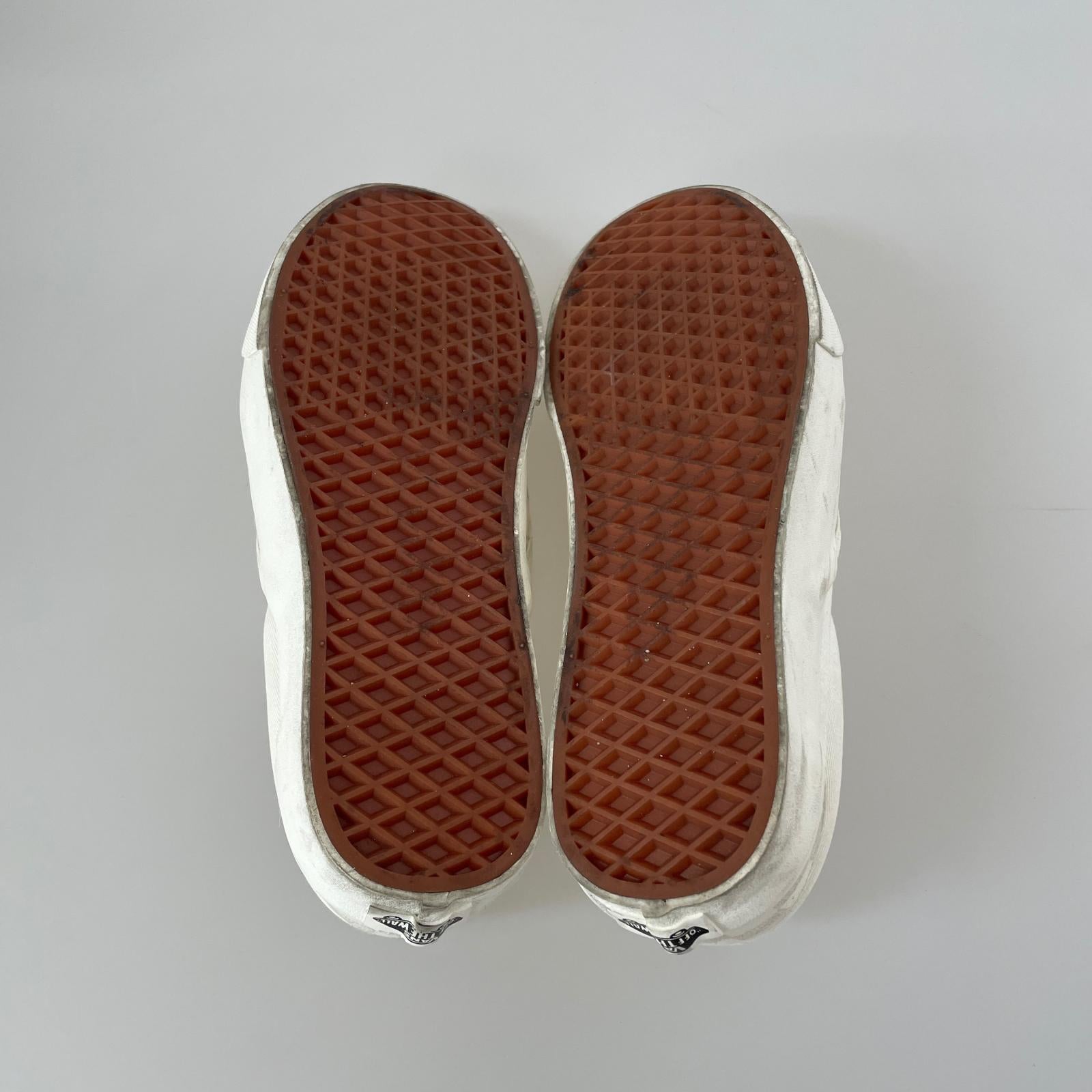 スニーカー vans チェッカーボード スリッポン 27.5cm (US9 1/2 UK9 EU45) ホワイト