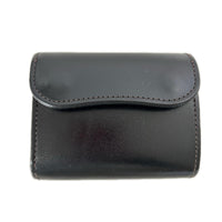 コンパクトウォレット wildswans 三つ折り財布 レザー ブラック ブラック