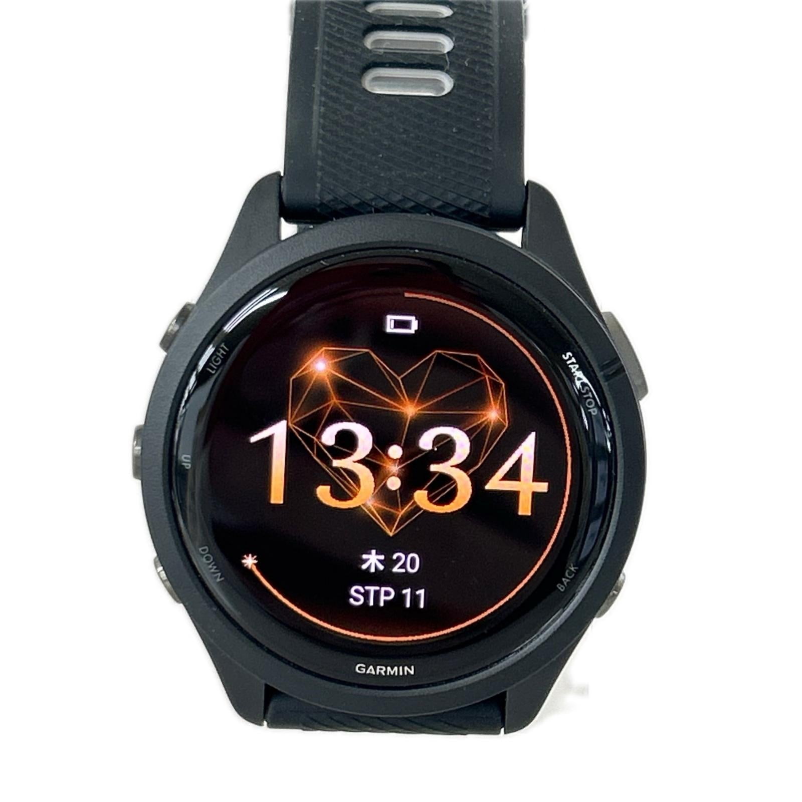 腕時計 GARMIN FORERUNNER 265 MUSIC WIFI GPS ブラック ブラック