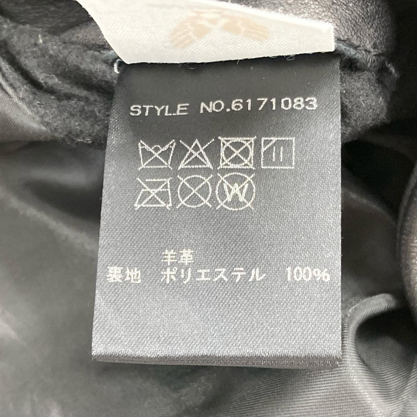 ライダースジャケット ｽﾀﾝﾄﾞｶﾗｰｼﾝｸﾞﾙﾗｲﾀﾞｰｽ ﾌﾞﾗｯｸ (L) L ブラック