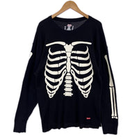 長袖Ｔシャツ ×Hanes/Bones Thermal Crew/ﾌﾞﾗｯｸ ブラック