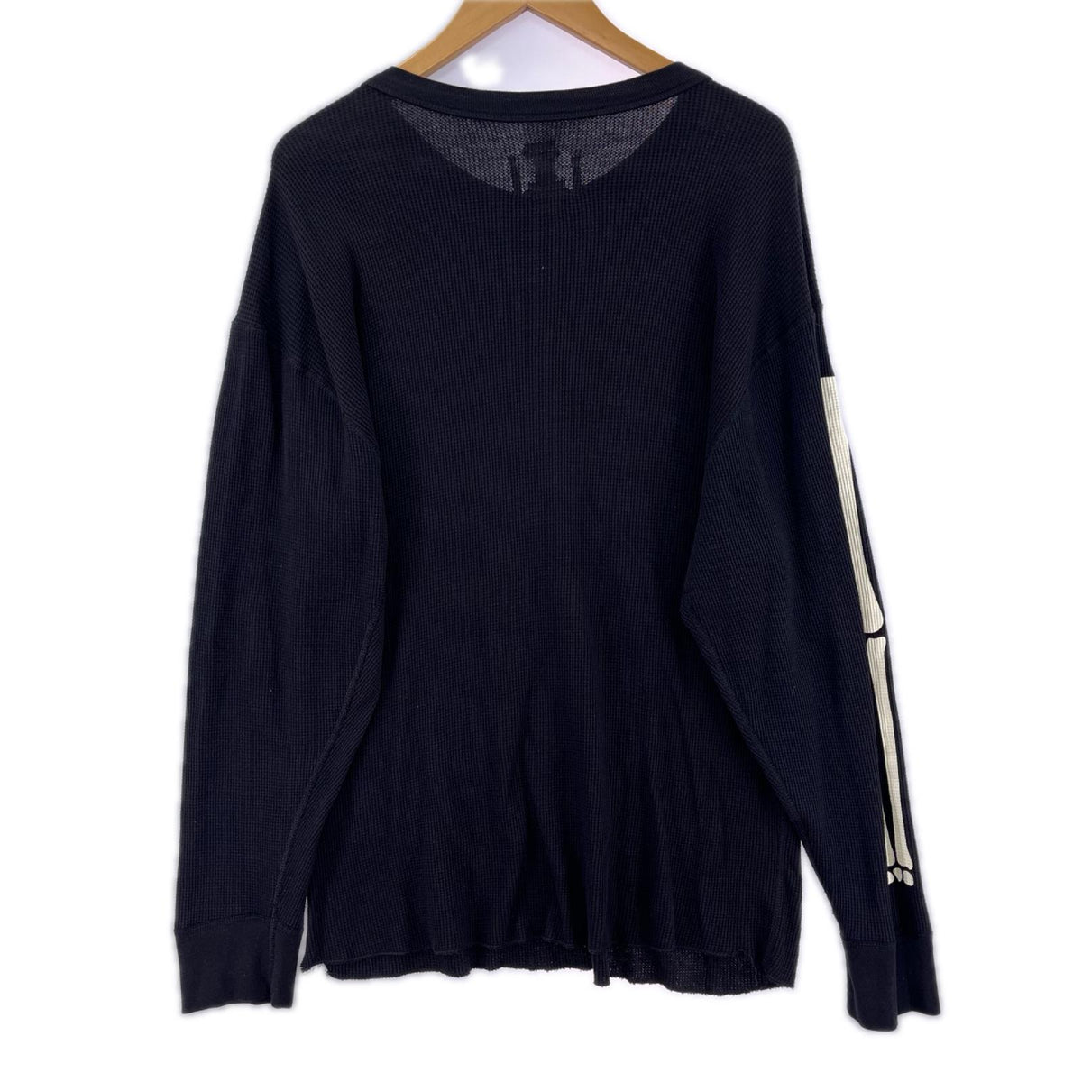 長袖Ｔシャツ ×Hanes/Bones Thermal Crew/ﾌﾞﾗｯｸ ブラック