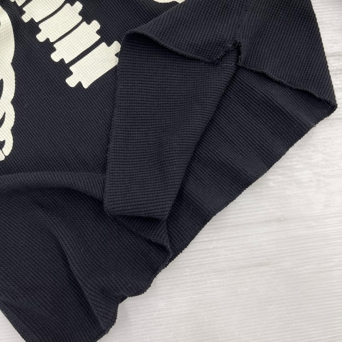 長袖Ｔシャツ ×Hanes/Bones Thermal Crew/ﾌﾞﾗｯｸ ブラック