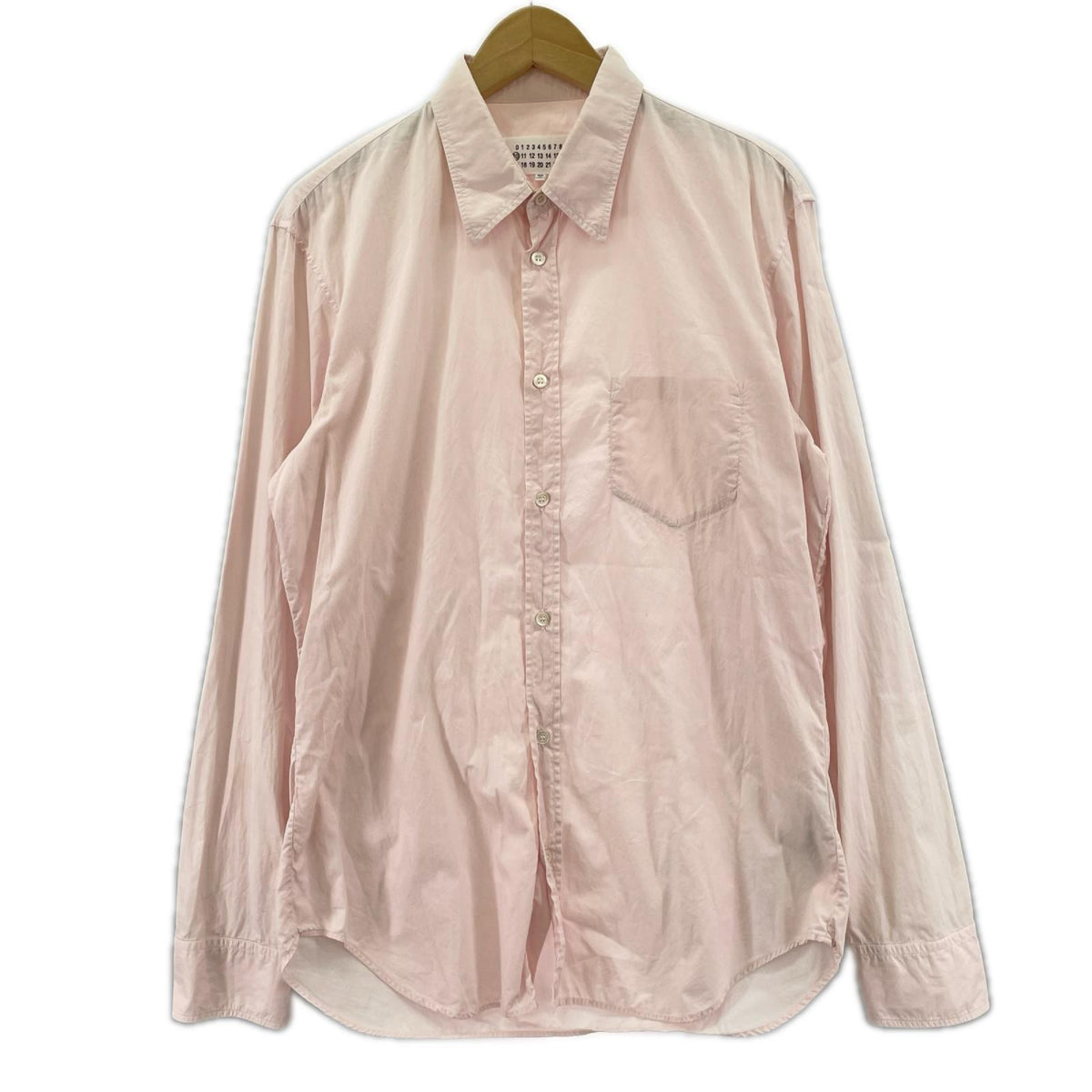 長袖シャツ SLIM FIT POPLIN SHIRT/ﾋﾟﾝｸ 40 ピンク