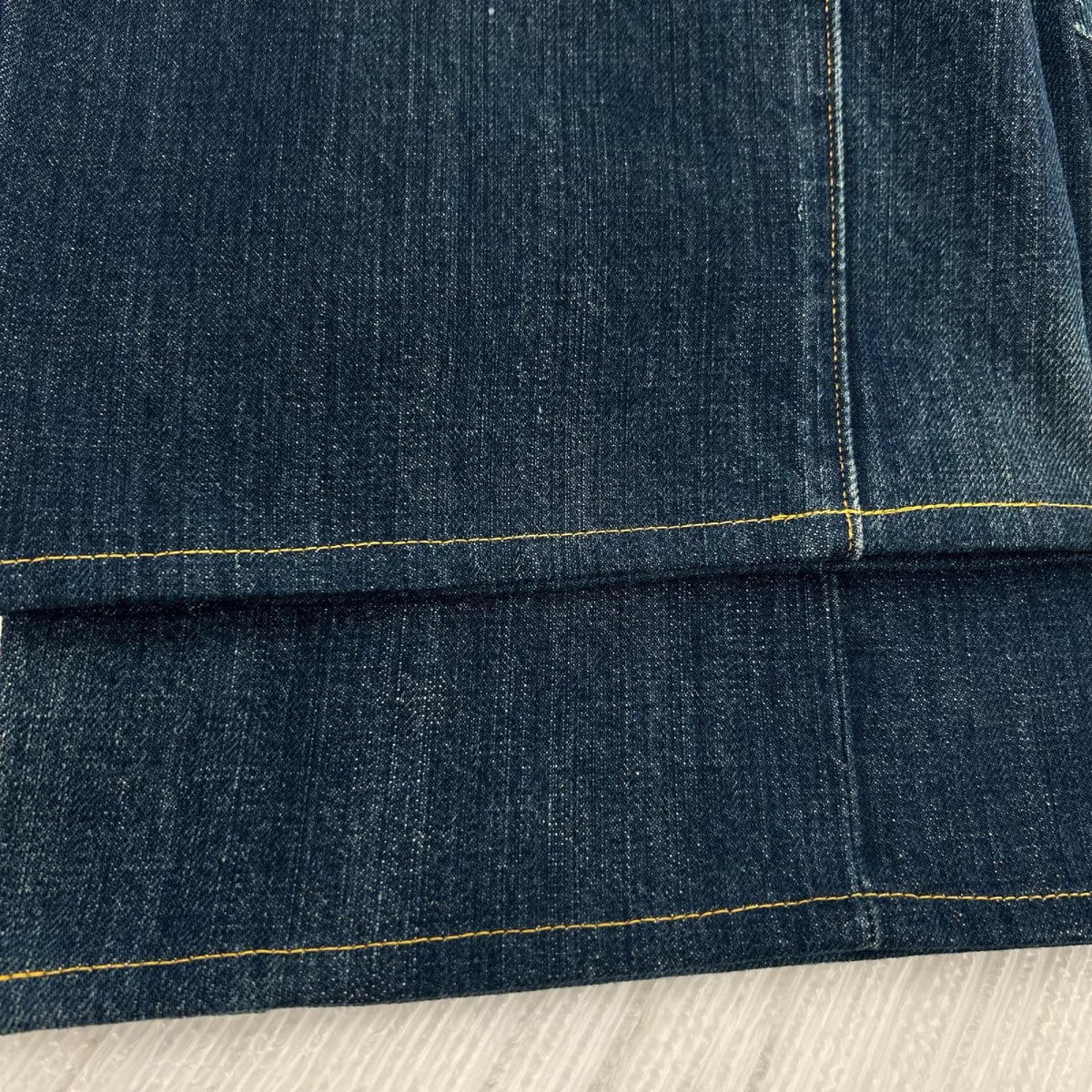 デニムパンツ 201 USA製 裏刻印555 ｼﾝﾁﾊﾞｯｸ 34 ネイビー