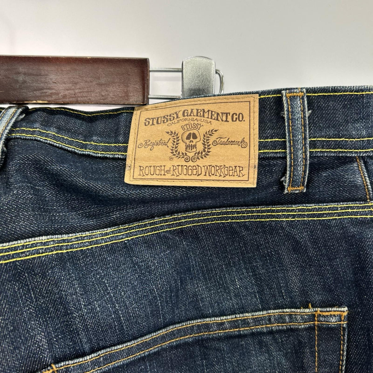 デニムパンツ ×rough rugged denim 32 ネイビー