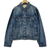 デニムジャケット POLO RALPH LAUREN フェイデッド 3rdタイプ デニムトラッカージャケット L L ブルー
