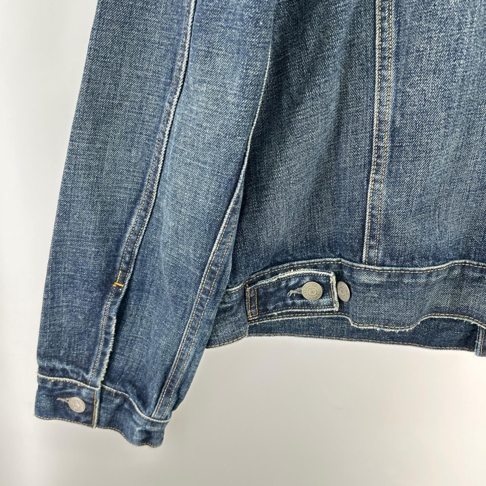 デニムジャケット POLO RALPH LAUREN フェイデッド 3rdタイプ デニムトラッカージャケット L L ブルー
