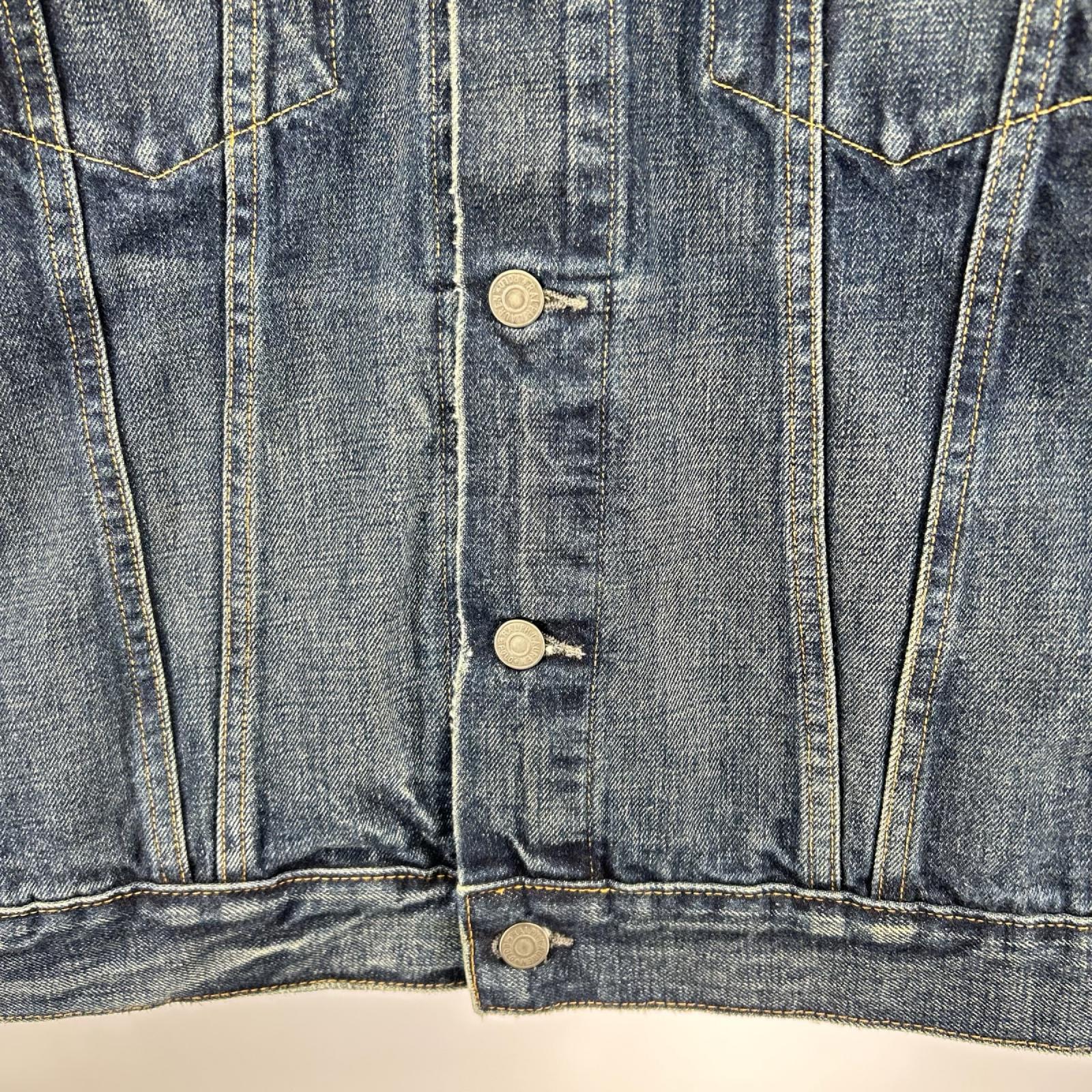 デニムジャケット POLO RALPH LAUREN フェイデッド 3rdタイプ デニムトラッカージャケット L L ブルー