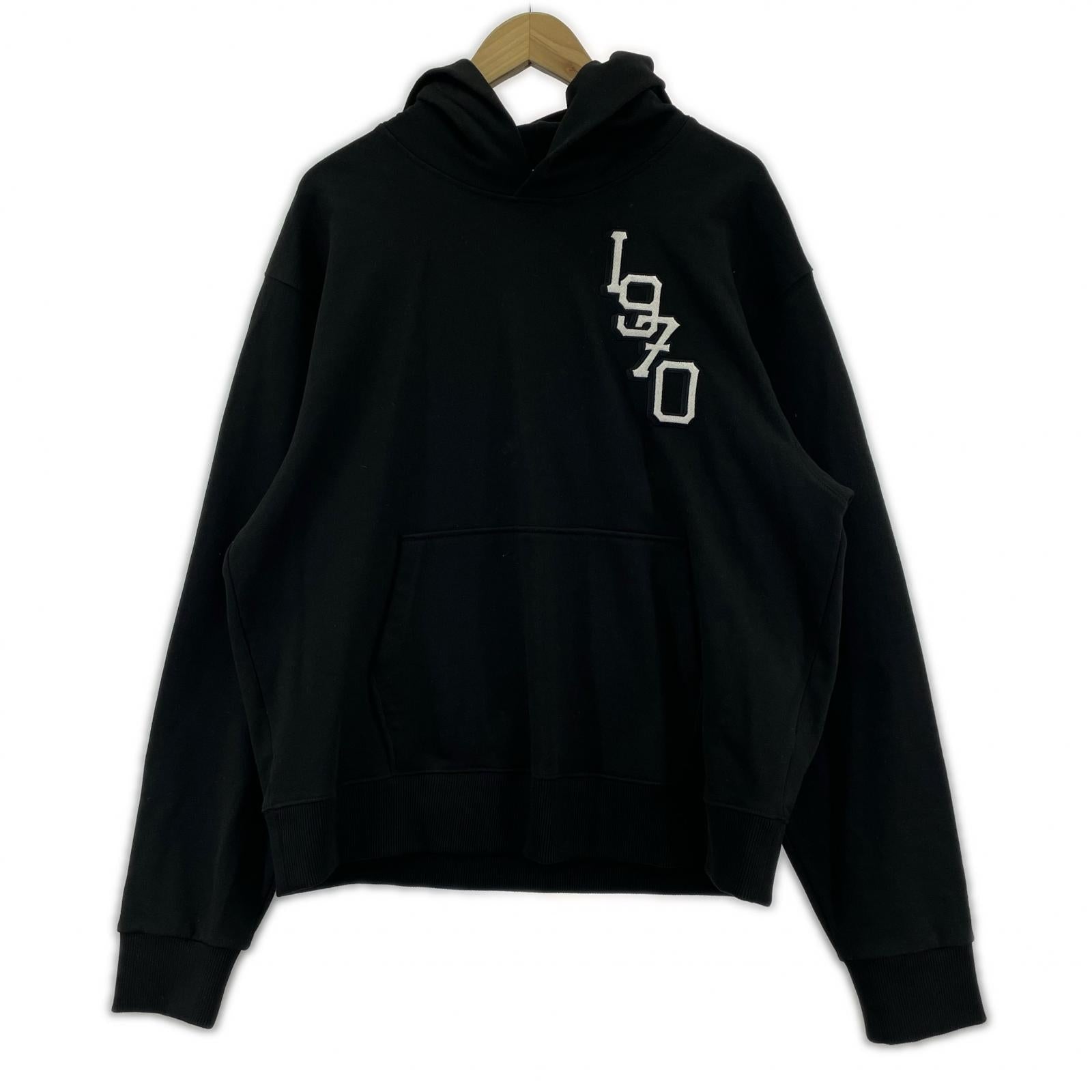 パーカー kenzo 刺繍パーカー L ブラック