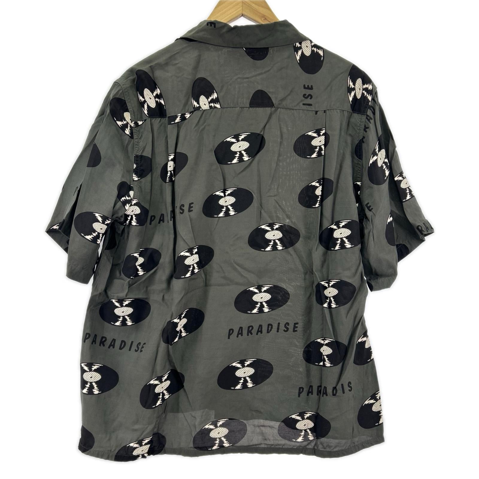 半袖シャツ WACKO MARIA RECORDS HAWAIIAN SHIRT アロハシャツ S 緑 S グリーン