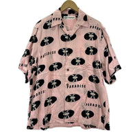 半袖シャツ WACKO MARIA RECORDS HAWAIIAN SHIRT アロハシャツ M ピンク M ピンク