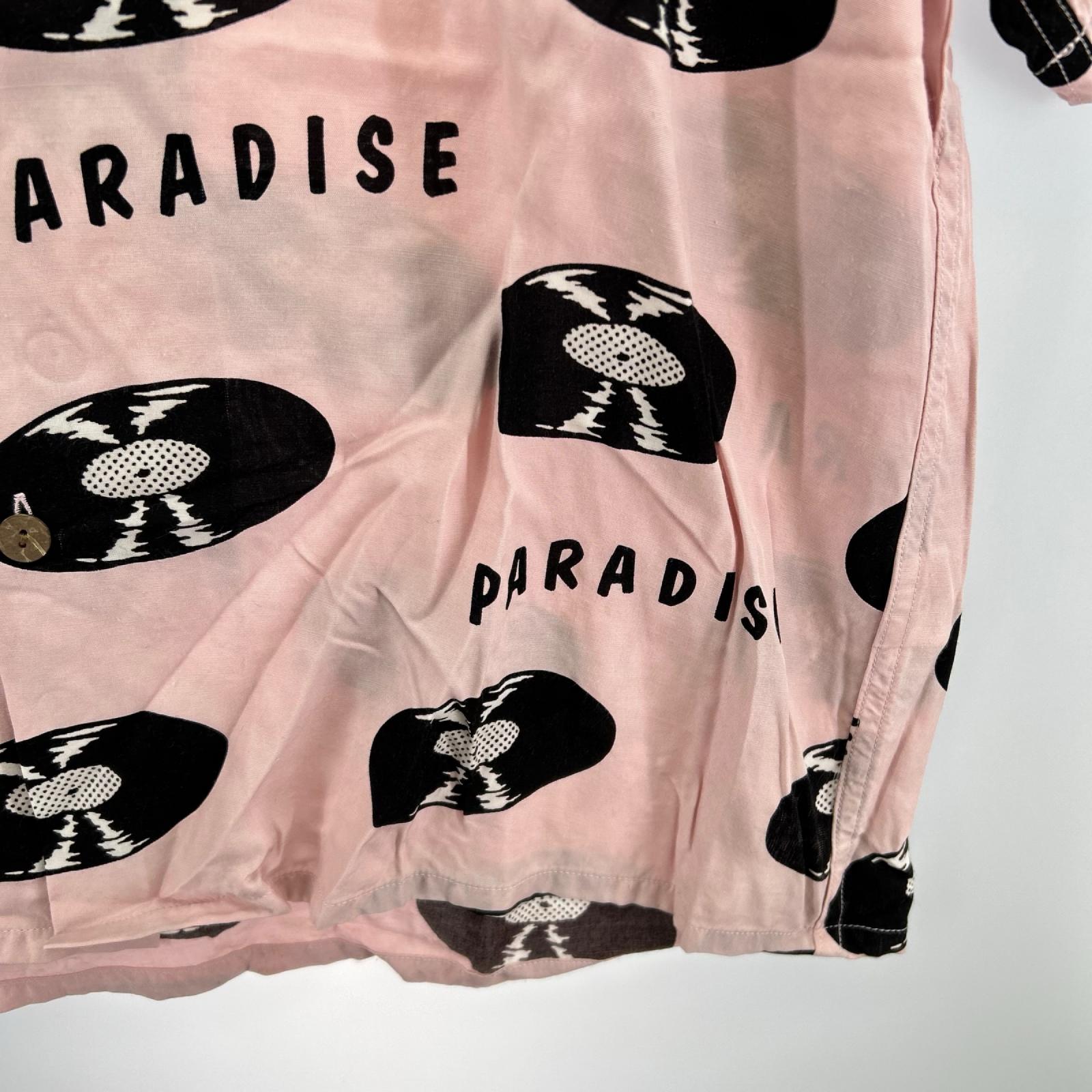 半袖シャツ WACKO MARIA RECORDS HAWAIIAN SHIRT アロハシャツ M ピンク M ピンク