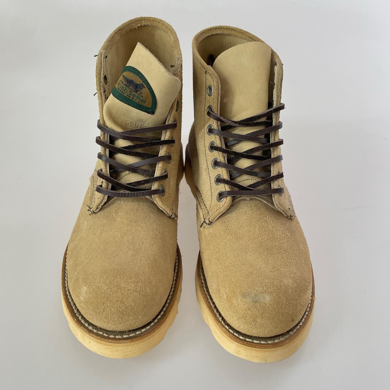 ブーツ RED WING 90s 半円犬タグ 8167 アイリッシュセッター ベージュ