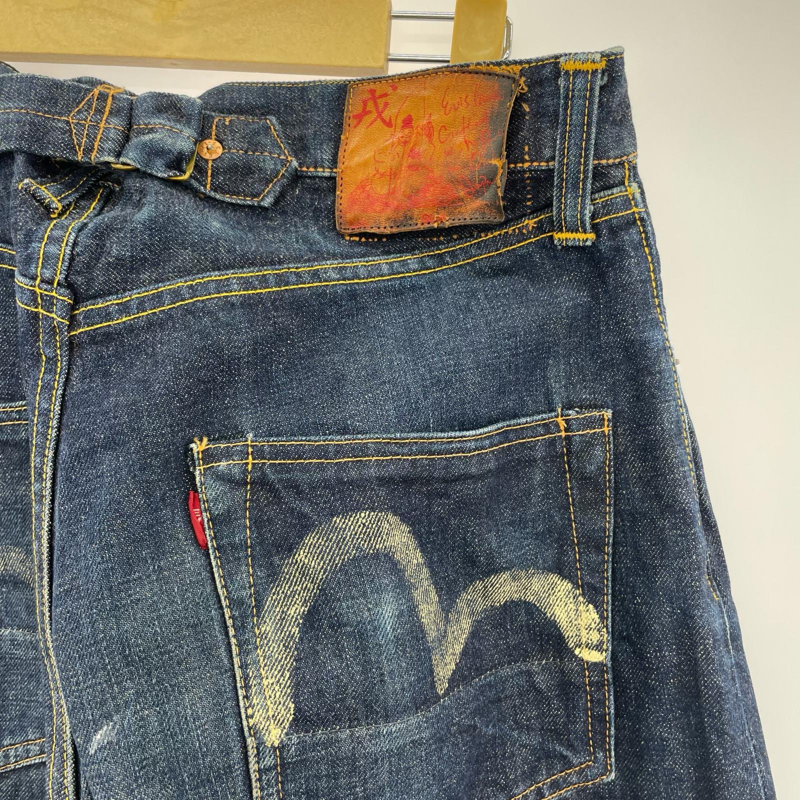 デニムパンツ EVISU 初期 シンチバック デニムパンツ インディゴ