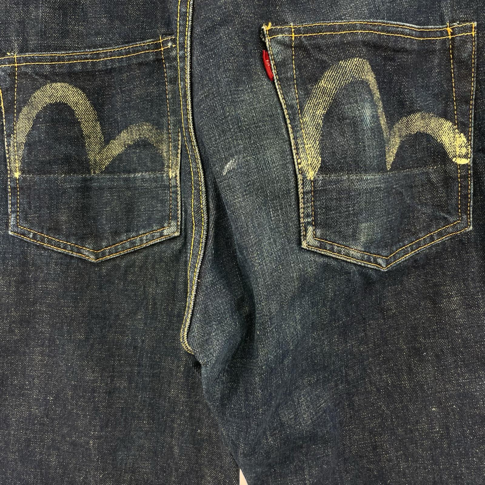 デニムパンツ EVISU 初期 シンチバック デニムパンツ インディゴ