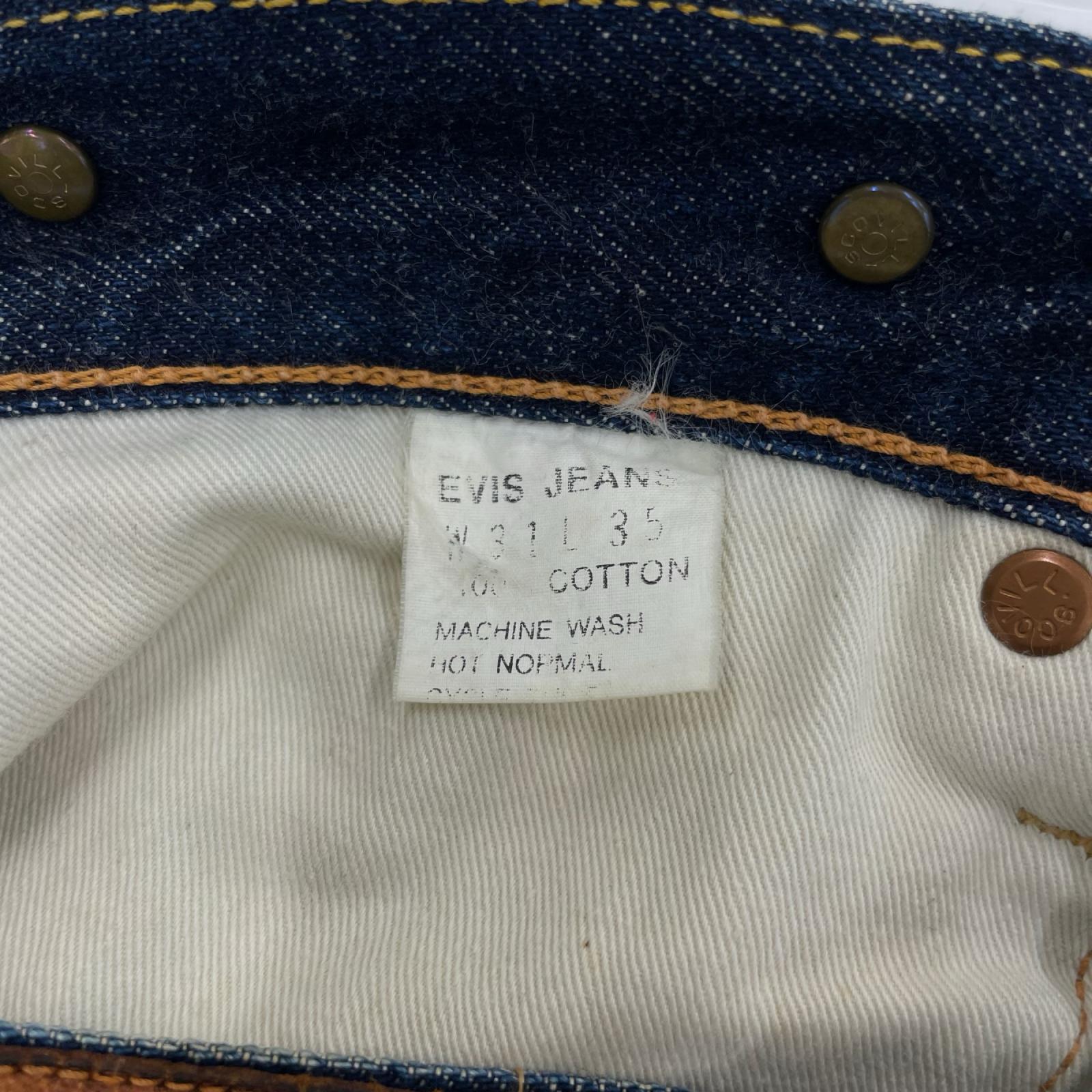 デニムパンツ EVISU 初期 シンチバック デニムパンツ インディゴ